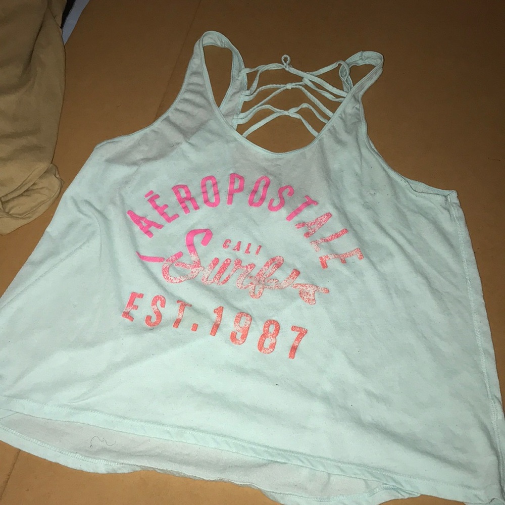 aeropostale’s mint green loose cover tank